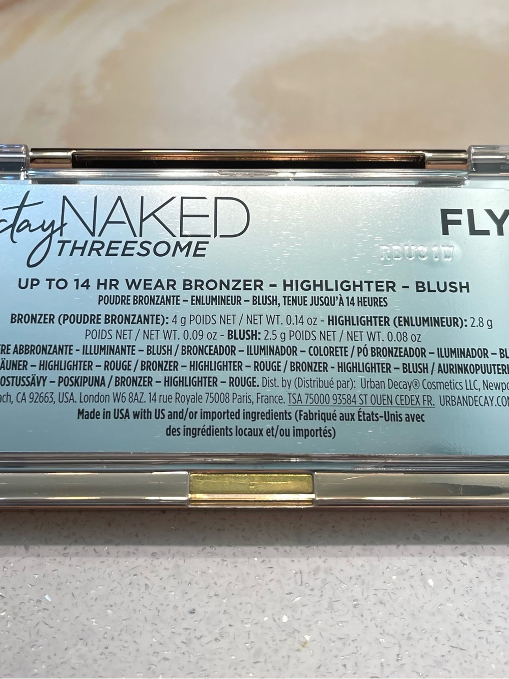 Urban Decay ~ ‘FLY’ Stay N@ked Threes@me ~ Bronzer, Highlighter, Blush Full Size - Picture 12 of 16